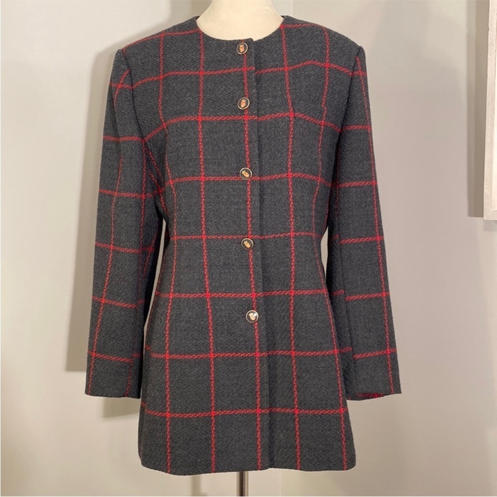 Vintage RARE John Meyer of Norwich wool blend pea coat size 12